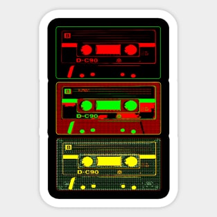 80s Cassette Tapes Sticker